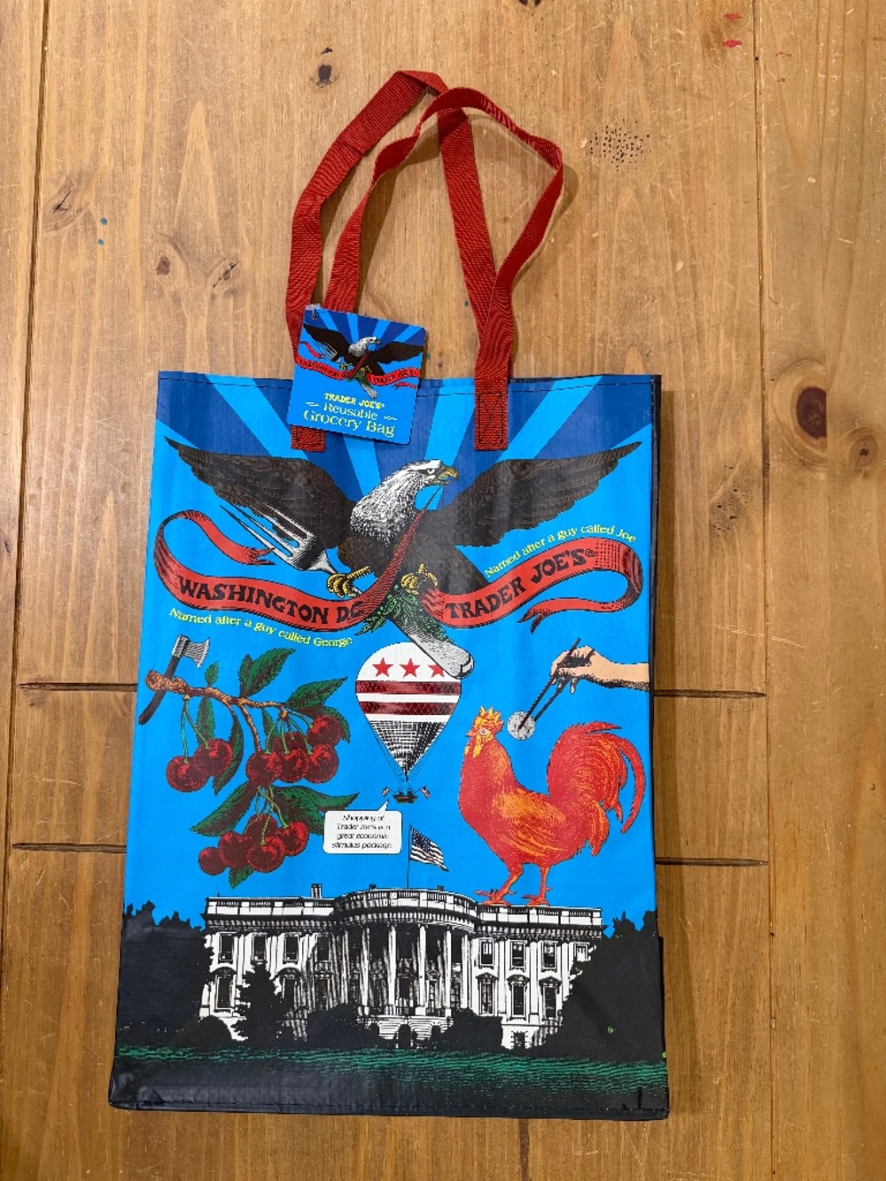 NWT Trader Joe’s Washington DC Reusable Grocery Tote Bags